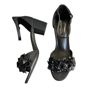 Patrizia By Spring Step Tomika Black Dress Sandals Sz 9​